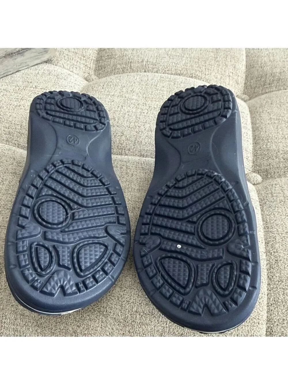 LUFFYMOMO navy Mens Arch Support Sport Toe-Post Flip Flop Thong sz 42 men’s NWOT